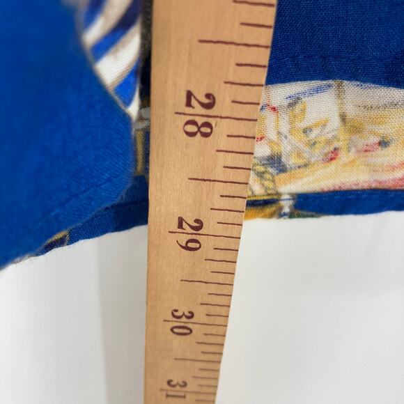 Vintage USA Sailor Cruise Resort All Over Print Novelty Button Up Blouse Women’s - Picture 11 of 11